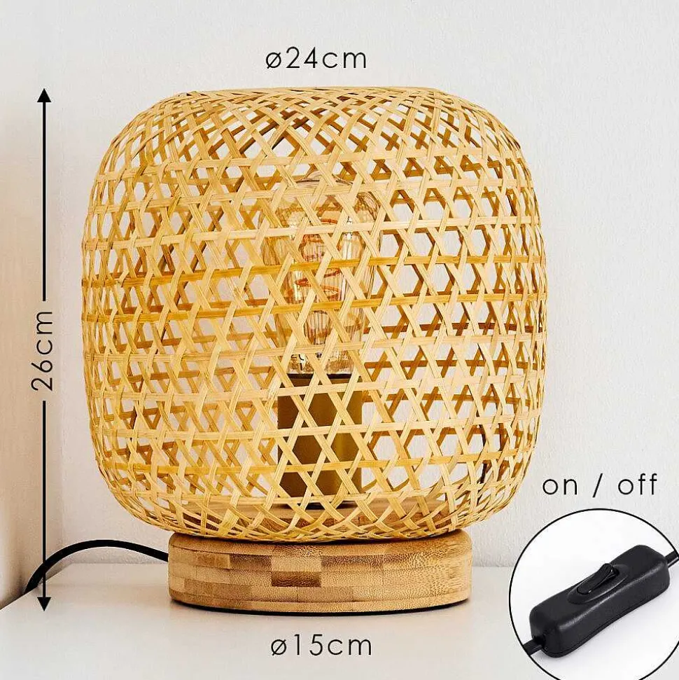 Lampe De Table Batumi Brun, 1 Lumiere