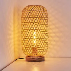 Lampe De Table Batumi Brun, 1 Lumiere