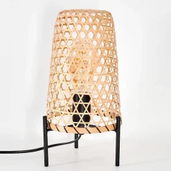 Lampe De Table Bauro Ecru, Noir, 1 Lumiere