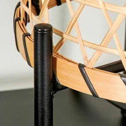 Lampe De Table Bauro Ecru, Noir, 1 Lumiere