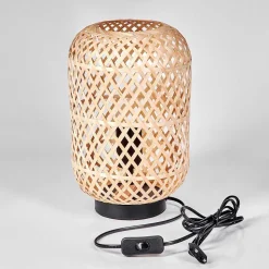 Lampe De Table Bauro Ecru, Noir, 1 Lumiere