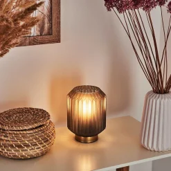 Lampe De Table Briel Laiton, 1 Lumiere