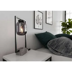 Lampe De Table By Rydens Dixton Noir, 1 Lumiere
