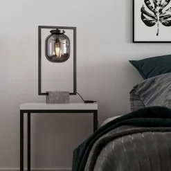 Lampe De Table By Rydens Dixton Noir, 1 Lumiere