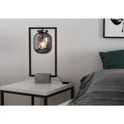 Lampe De Table By Rydens Dixton Noir, 1 Lumiere