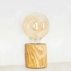 Lampe De Table Canedo Brun, Noir, 1 Lumiere