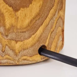 Lampe De Table Canedo Brun, Noir, 1 Lumiere