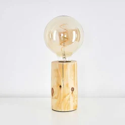 Lampe De Table Canedo Brun, 1 Lumiere