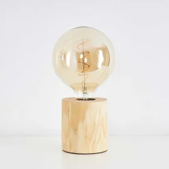 Lampe De Table Canedo Brun, 1 Lumiere