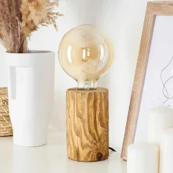 Lampe De Table Canedo Ecru, Noir, 1 Lumiere