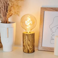 Lampe De Table Canedo Ecru, Noir, 1 Lumiere