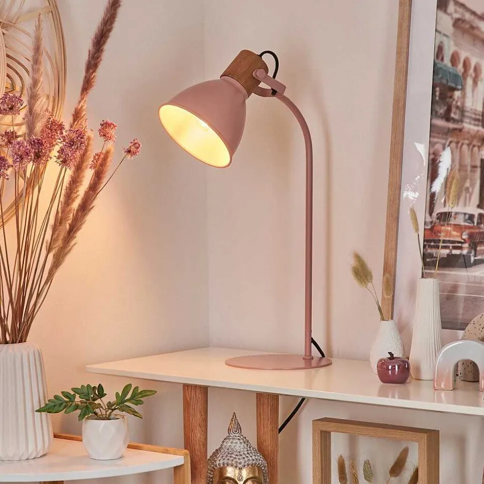 Lampe De Table Chipou Rose, Rose, 1 Lumiere