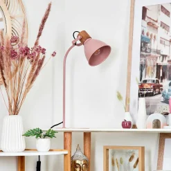 Lampe De Table Chipou Rose, Rose, 1 Lumiere