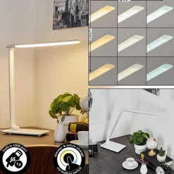 Lampe De Table Chozendo Led Blanc, 1 Lumiere