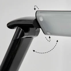 Lampe De Table Chozendo Led Noir, 1 Lumiere