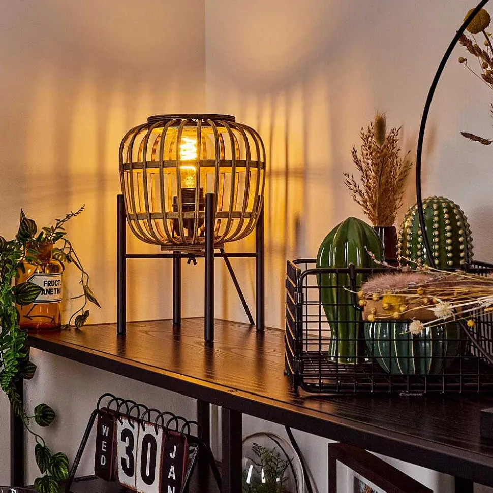 Lampe De Table Combeima Noir, 1 Lumiere