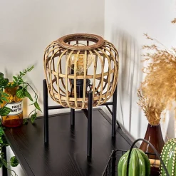 Lampe De Table Combeima Noir, 1 Lumiere