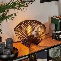 Lampe De Table Corvallis Noir, 1 Lumiere