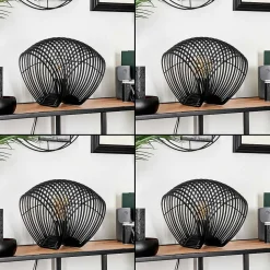 Lampe De Table Corvallis Noir, 1 Lumiere