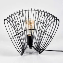 Lampe De Table Corvallis Noir, 1 Lumiere