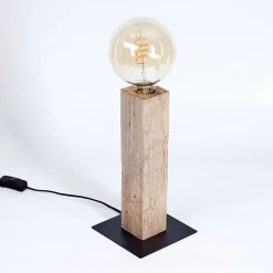 Lampe De Table Derville Ecru, Noir, 1 Lumiere