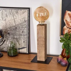 Lampe De Table Derville Ecru, Noir, 1 Lumiere