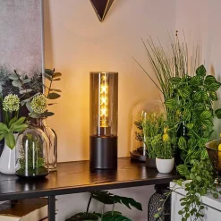 Lampe De Table Dulcita Noir, 1 Lumiere