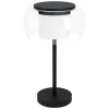 Lampe De Table Eglo Briaglia Led Noir, 1 Lumiere, Changeur De Couleurs