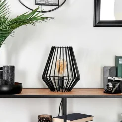 Lampe De Table Emporia Noir, 1 Lumiere