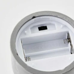 Lampe De Table Exterieure Set De 3 Brilliant Bougie Led Gris, 1 Lumiere