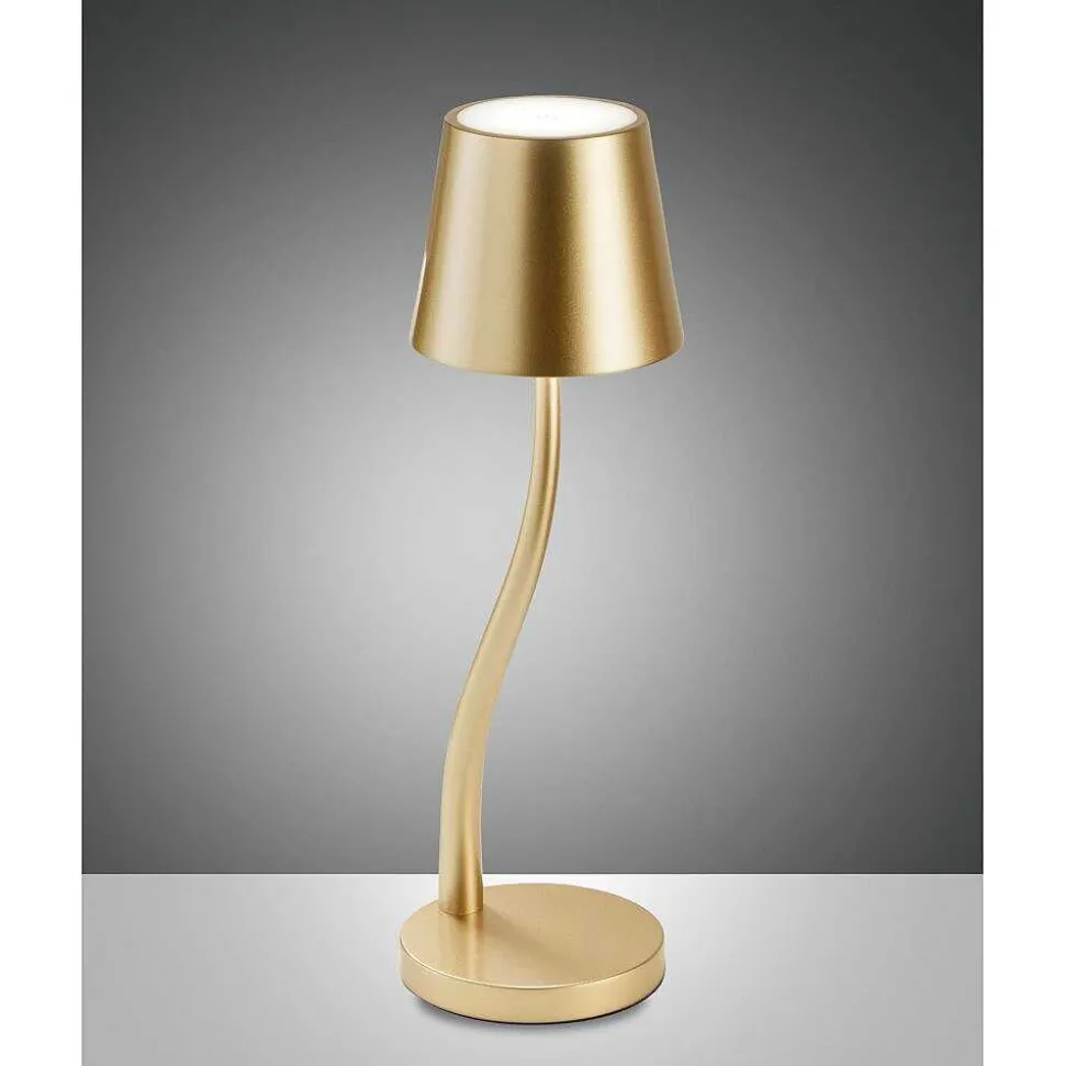Lampe De Table Fabas-Luce Judy Led Or, 1 Lumiere