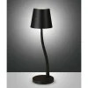 Lampe De Table Fabas-Luce Judy Led Noir, 1 Lumiere