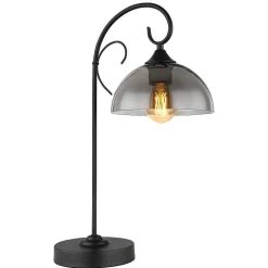 Lampe De Table Globo Cottage Noir, 1 Lumiere