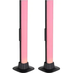 Lampe De Table Globo Polliver Led Noir, 1 Lumiere, Changeur De Couleurs