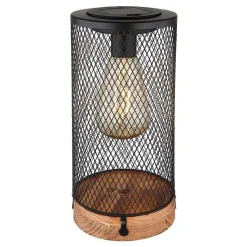 Lampe De Table Globo Solar Led Ecru, Noir, 1 Lumiere