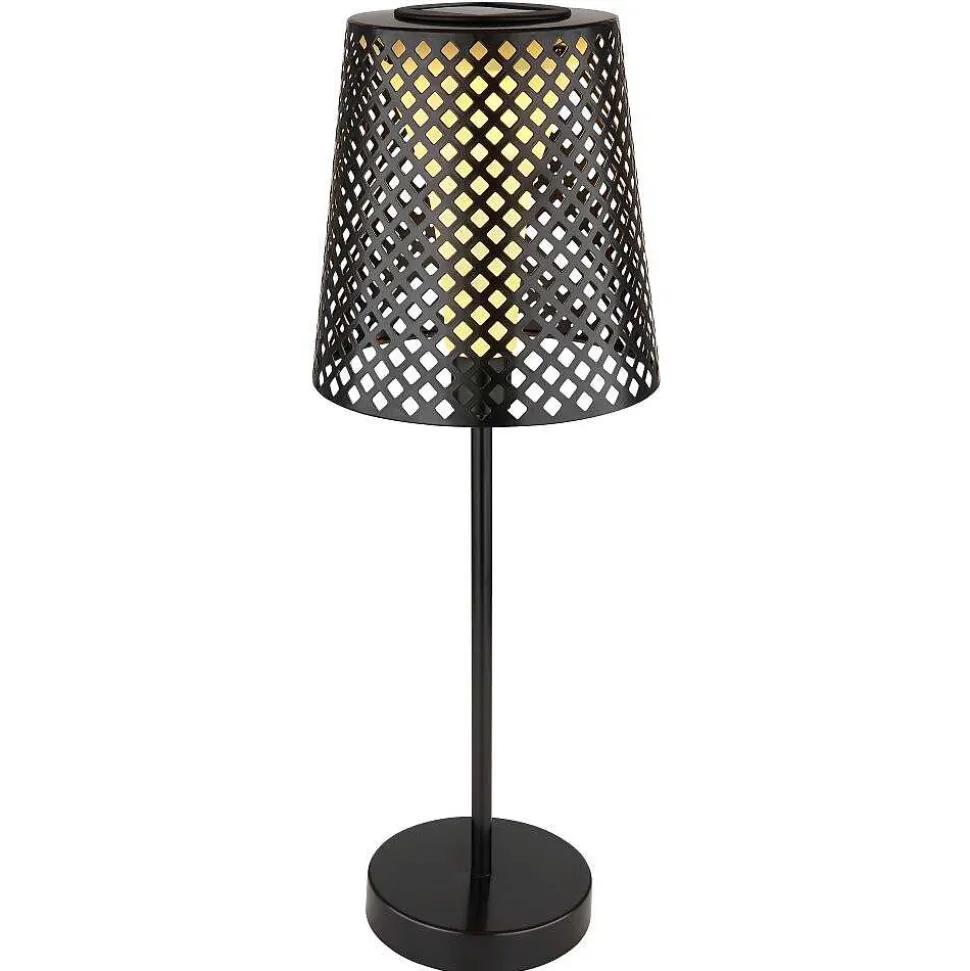 Lampe De Table Globo Solar Led Noir, 1 Lumiere