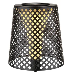 Lampe De Table Globo Solar Led Noir, 1 Lumiere