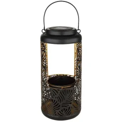 Lampe De Table Globo Solar Led Noir, 1 Lumiere