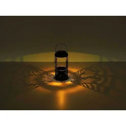 Lampe De Table Globo Solar Led Noir, 1 Lumiere