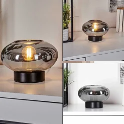 Lampe De Table Haikala Noir, 1 Lumiere