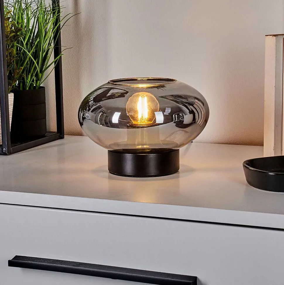 Lampe De Table Haikala Noir, 1 Lumiere