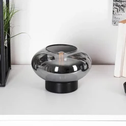 Lampe De Table Haikala Noir, 1 Lumiere