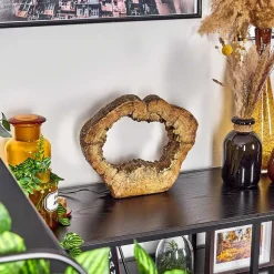 Lampe De Table Hasteboda Led Brun, Couleur Bois, 1 Lumiere