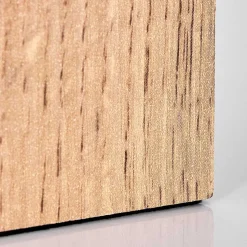 Lampe De Table Heimola Brun, Couleur Bois, 1 Lumiere