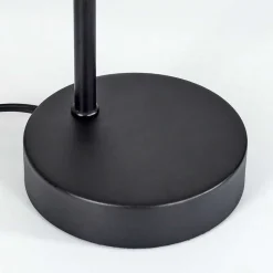 Lampe De Table Javel Chrome, Noir, 1 Lumiere