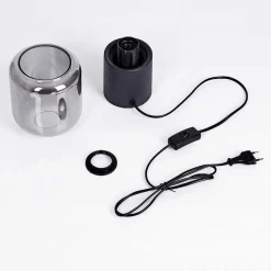 Lampe De Table Keppoch Noir, 1 Lumiere