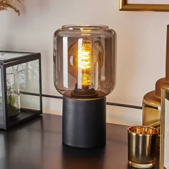 Lampe De Table Keppoch Noir, 1 Lumiere