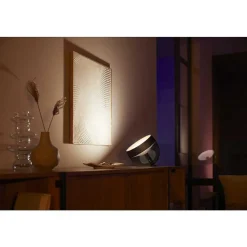 Lampe De Table, Kit D'Extension Philips Hue Ambiance White & Color Iris Led Noir, Transparent, 1 Lumiere, Changeur De Couleurs