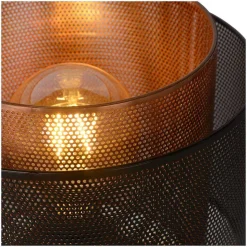 Lampe De Table Lucide Orrin Noir, 1 Lumiere