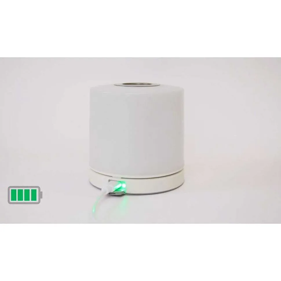 Lampe De Table Lutec Noma Led Blanc, 1 Lumiere, Changeur De Couleurs